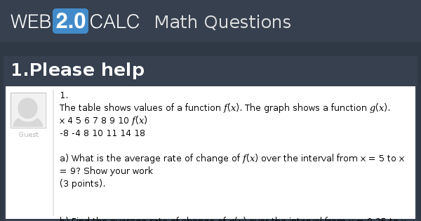 View question - 1.Please help