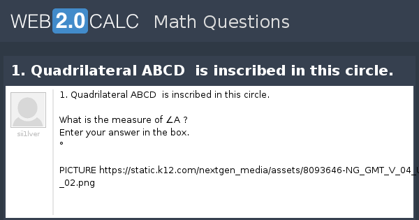 Quadrilateral Abcd Is Inscribed In Circle O