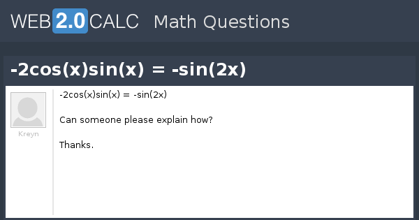 view-question-2cos-x-sin-x-sin-2x