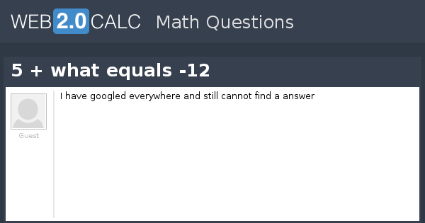 view-question-5-what-equals-12