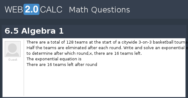 There are 128 teams in a softball tournament. In each round, half of the  teams are eliminated. Which 