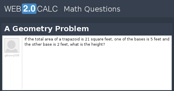 View question - A Geometry Problem