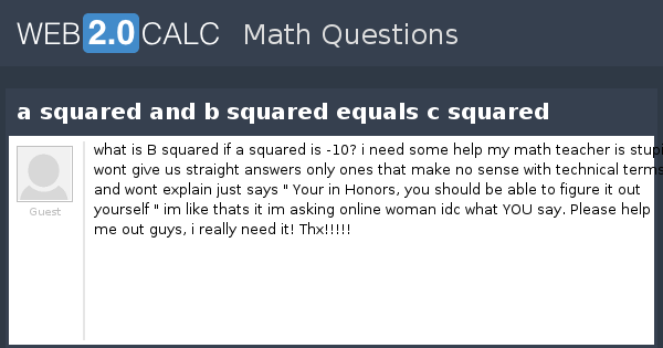 What Is B Squared Math