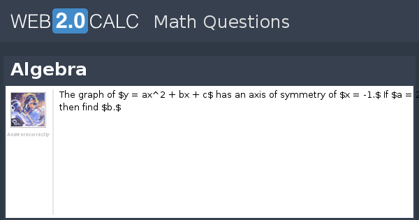View question - Algebra