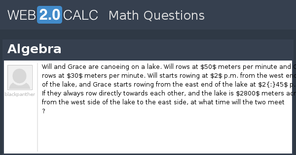 View question - Algebra