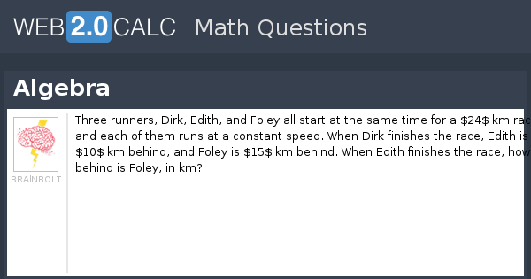 View question - Algebra
