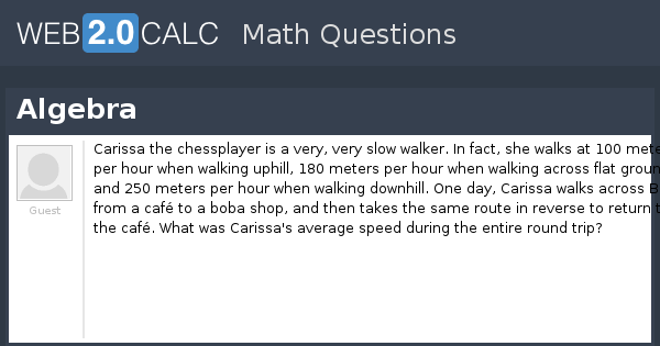 View question - Algebra