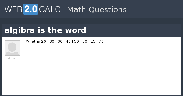 view-question-algibra-is-the-word