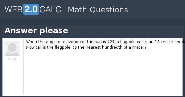 View question - Answer please