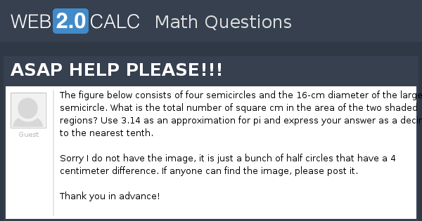 View question - ASAP HELP PLEASE!!!