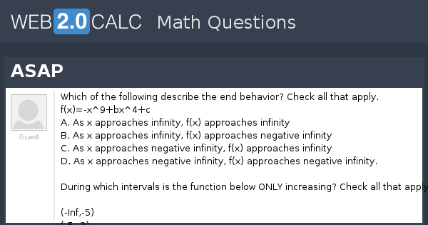 View question - ASAP