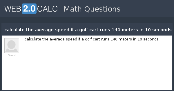 calculate the average speed