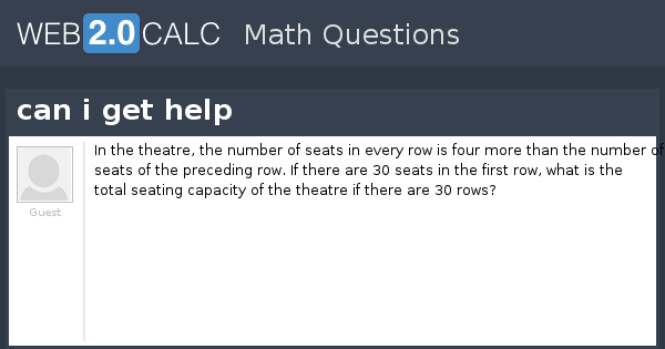 View question can i get help