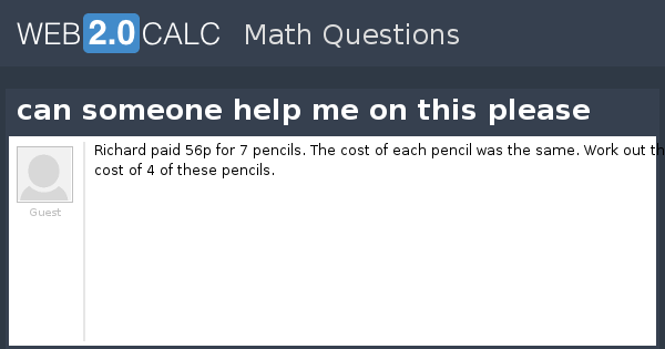 View question - can someone help me on this please