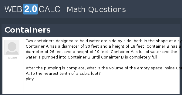 Question Container View question - Containers