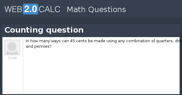View Question Counting Question
