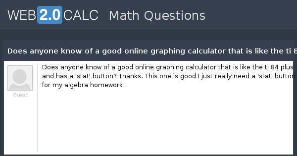 ti 84 calculator online for homwork