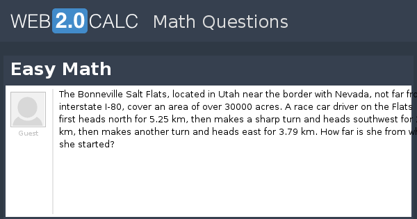 View question Easy Math