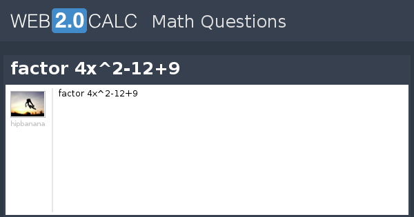 View Question Factor 4x2 129