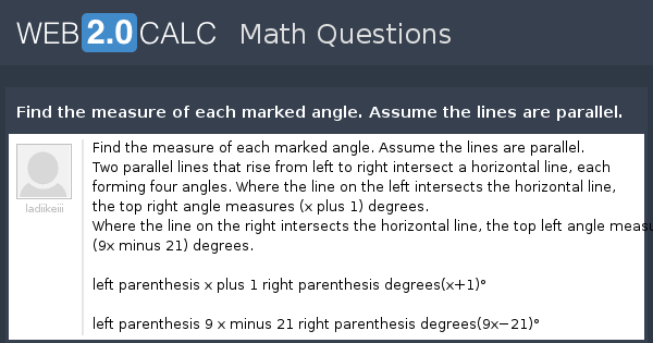 view-question-find-the-measure-of-each-marked-angle-assume-the-lines