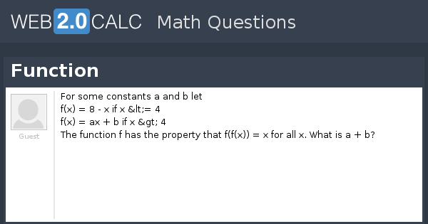 View question - Function