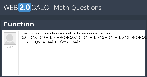 View question - Function