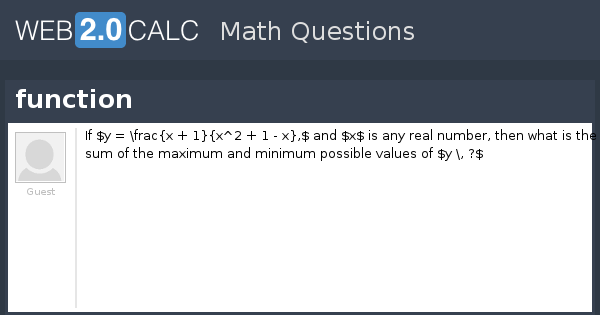 View question - function