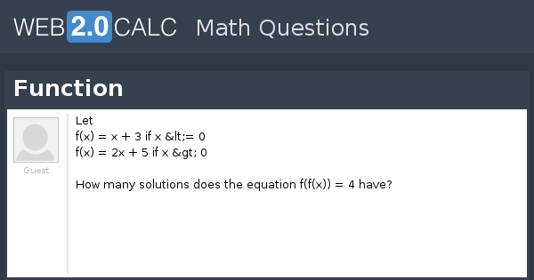 View question - Function