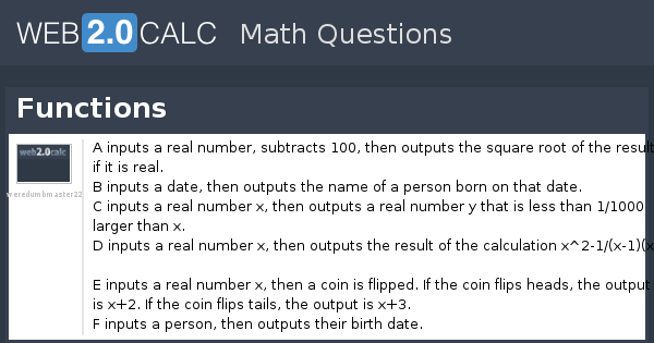 View question - Functions