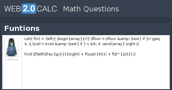 View question - Funtions