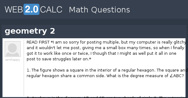 View question - geometry 2