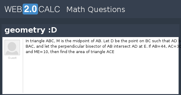 View question - geometry :D