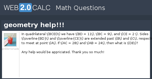 help with geometry