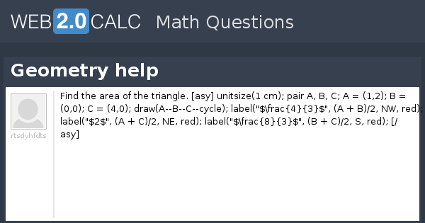 View question - Geometry help