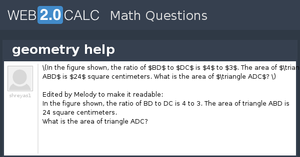 View question - geometry help