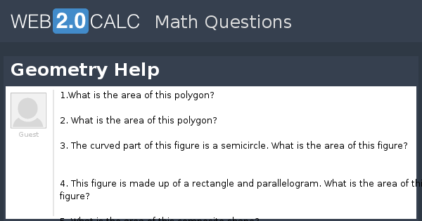 View question - Geometry Help