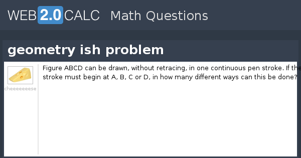 View question - geometry ish problem