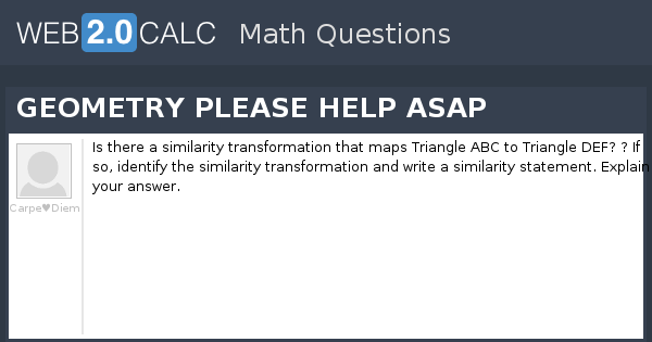 View question - GEOMETRY PLEASE HELP ASAP