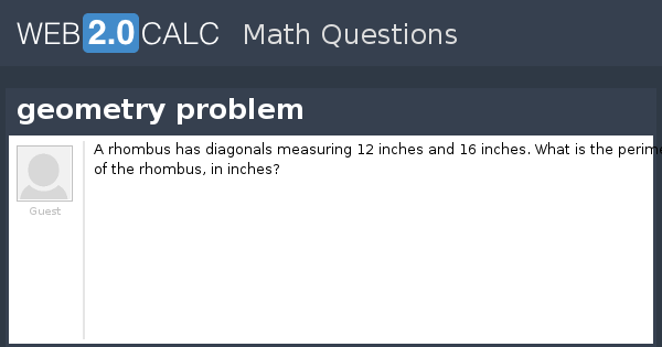 View question - geometry problem