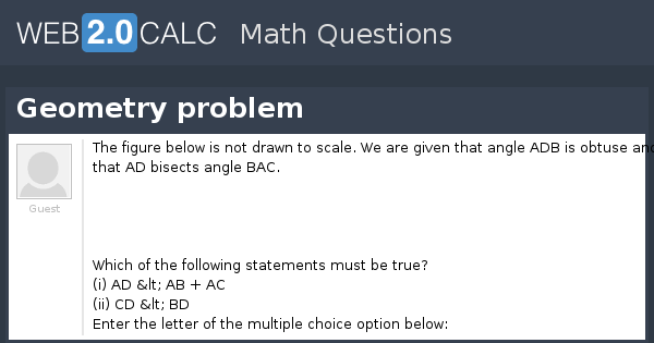 View question - Geometry problem