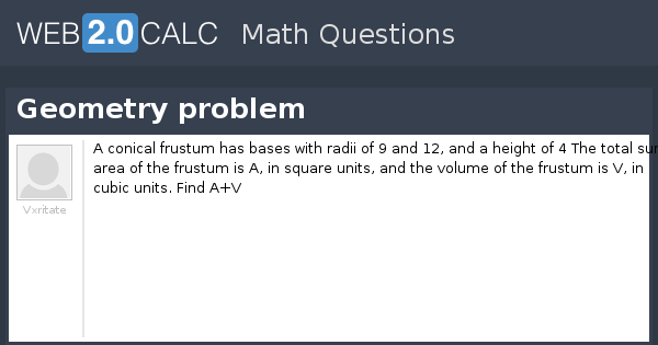 View question - Geometry problem