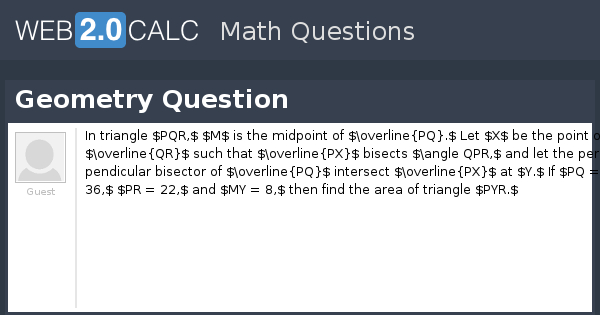 View question - Geometry Question