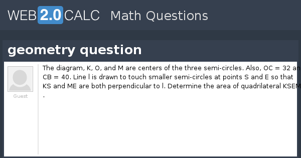 View question - geometry question