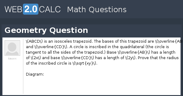 View question - Geometry Question