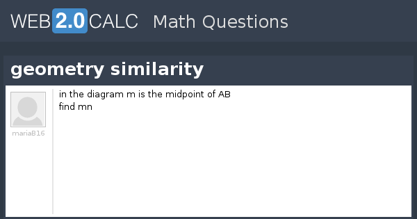 View question - geometry similarity