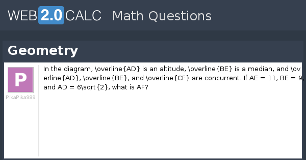 View question - Geometry
