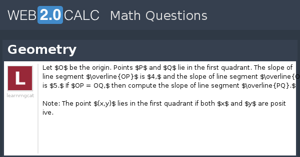 View question - Geometry