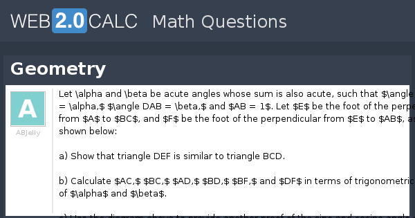 View question - Geometry