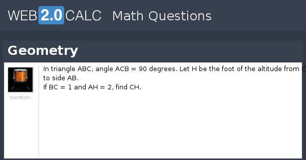 View question - Geometry