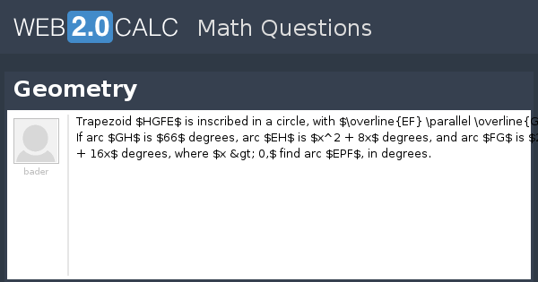 View question - Geometry